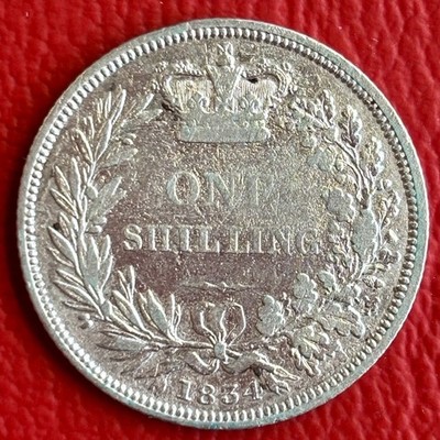 1 Shilling 1834 Vf / Great Britain / Silver / KM#713
