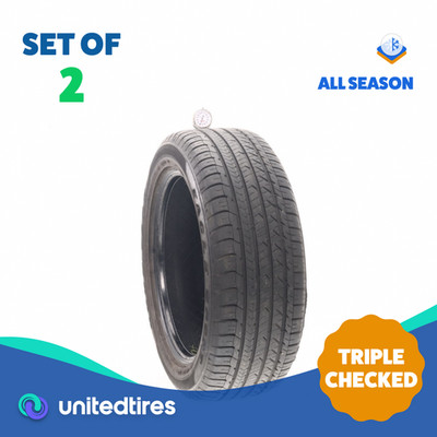 Set of (2) Used 225/55R18 Goodyear Eagle Sport AS 98V - 7.5/32