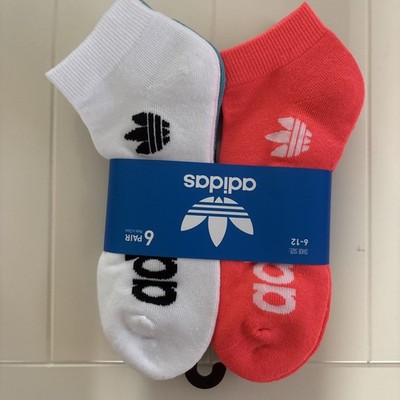 ADIDAS SOCKS MEN'S QUARTER  ANKLE MULTI COLORS SHOE SZ 6-12 6 PAIRS