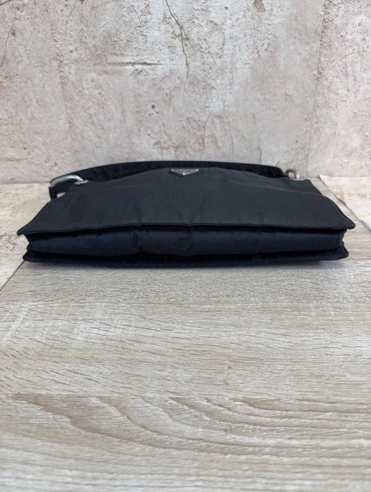 ПОДЛИННЫЙ PRADA черный нейлон наплечная сумка - Изображение 3 из 4