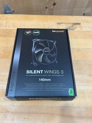 Be Quiet! Silent Wings 3 140mm Cooling Case Fan PWM 1000 RPM High Speed