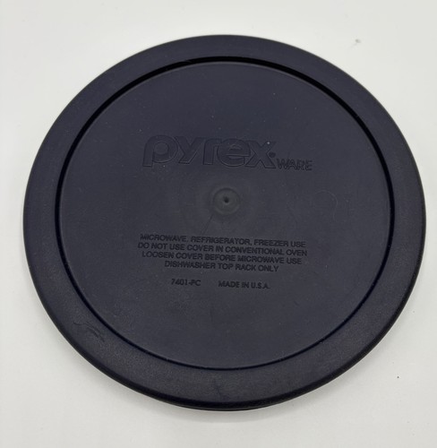 Pyrex 7401-PC Dark Blue Round  Replacement Lid Cover 5-7/8” Lid Only