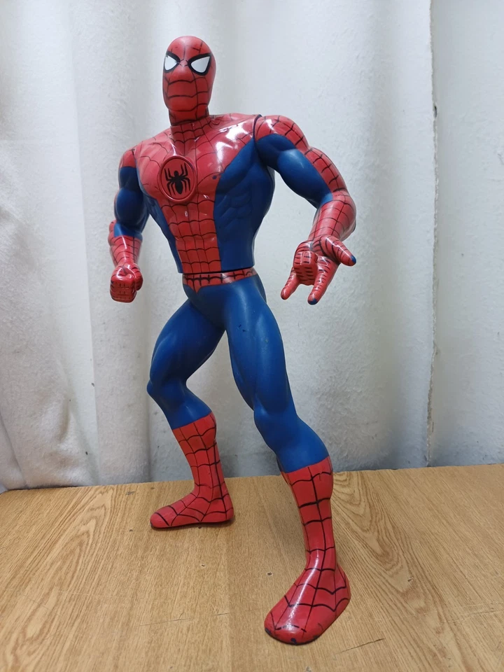action figure Spiderman Marvel Toy Biz Inc 1994 Usato Non Funzionante 44 cm - Immagine 2 di 4
