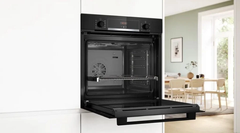Backofen Bosch Schwarz Hydrolyse Pizzafunktion Teleskopauszug HBA534EB3 NEU A+ - Bild 4 von 4