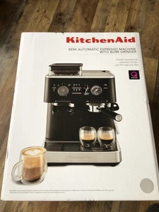 New Sealed UNOPENED KITCHEN AID SEMI AUTOMATIC ESPRESSO MACHINE /BURR GRINDER