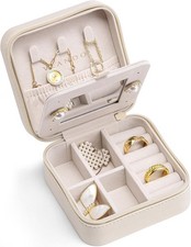 Bridesmaid Gifts - Small Travel Jewelry Box Organizer -Wedding Gifts for Girls