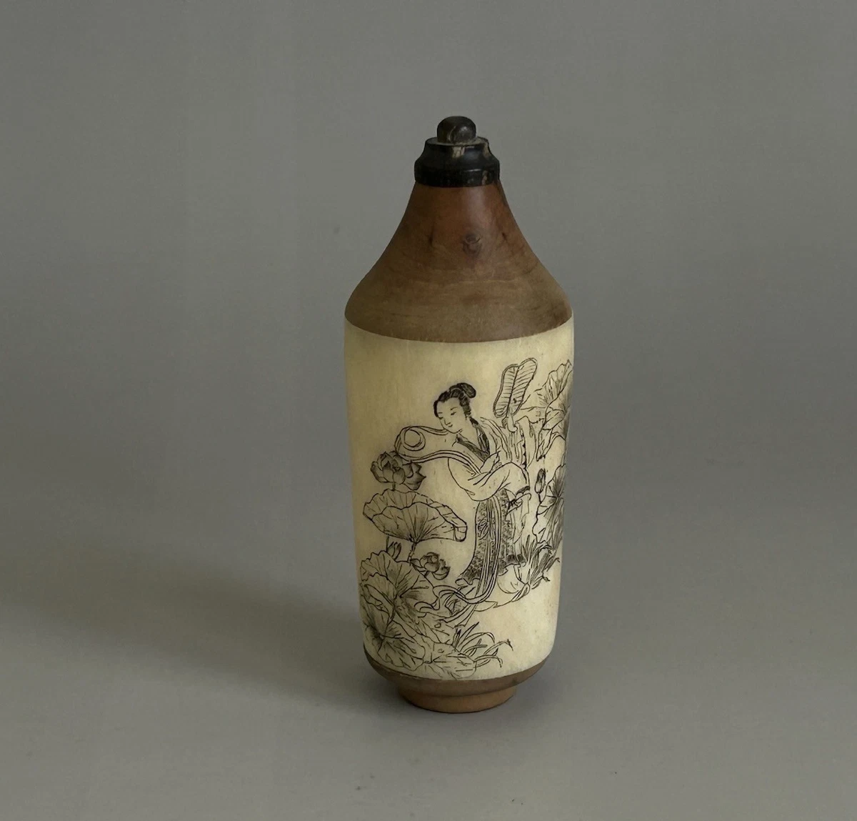 象牙色骨釉中国古董鼻烟壶| eBay