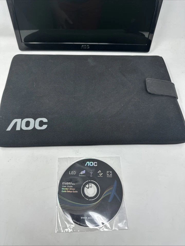 AOC 15.6 Inch Portable Monitor E1659FWU FHD 1366x768 60Hz USB 3.0 No USB Cable - Image 3 of 4