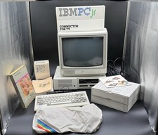 Vintage IBM PCjr Computer System 4860 w/ IBM 4863 Monitor Bundle Tested