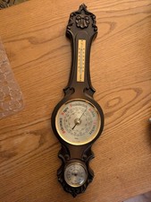 Thermometer Hygrometer aus Holz DDR "Fischer" Made in GDR Vintage Retro