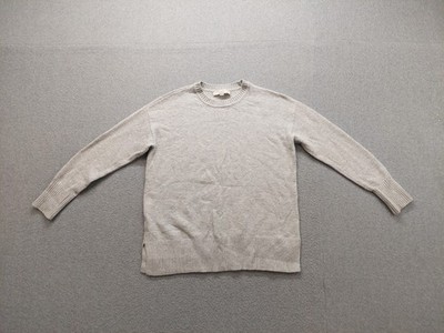 Loft Men Sweater S Gray Long Sleeve Crew Neck Pullover Warmer Cotton Blend