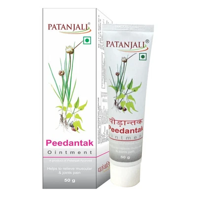 Patanjali Peedantak Pommade 50gm Soulagement de la Douleur Pack de 1 Livraiso... - Photo 1/2