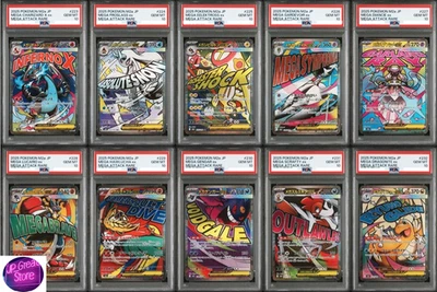PSA 10 MEGA Dream ex MA Complete Set of 10 Sequential 223-232/193