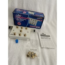 White Leviton 1x6 2GHz Passive Video Splitter 47690-6C2 Open Box NOS