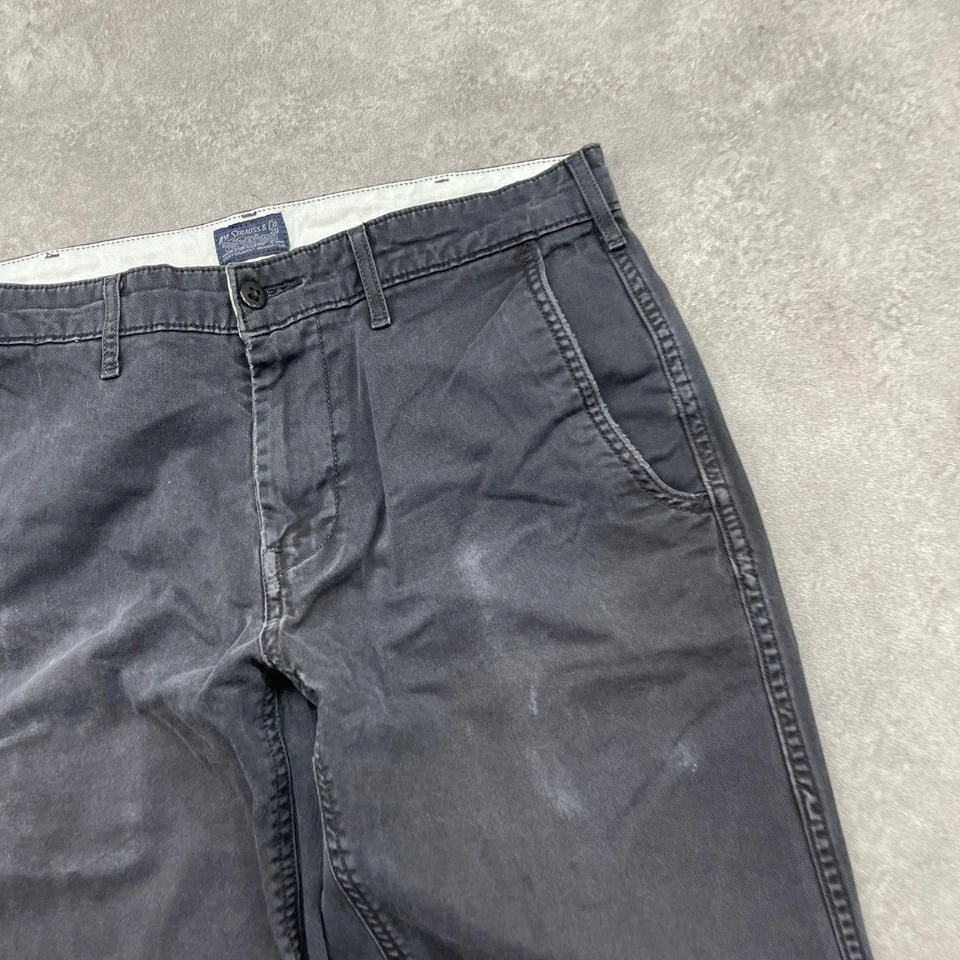 Pantalon chino Levi's pour hommes, pantalon en coton délavé à jambes droites ... - Photo 4/4