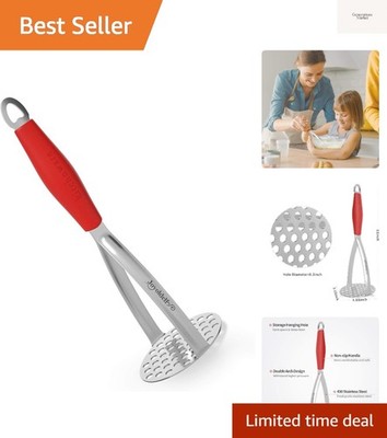 Heavy Duty Stainless Steel Potato Masher, Professional Integrated Masher Kitc...