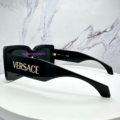 New VERSACE Sunglasses Black Gold Sabrina Carpenter Collaboration Square Italy - 第 8/20 張圖片