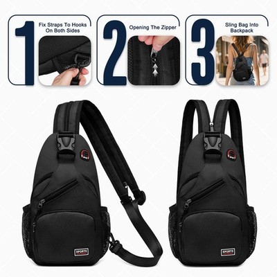 Convertible Sling Bag with Coin Pocket 7.9 Tablet Crossbody 