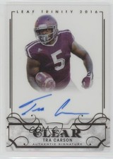2016 Leaf Trinity Clear Auto Bronze Tra Carson #CA-TC1 Auto 0af