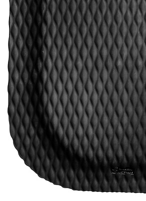 3' x 5' 7/8'' Thick Black Hog Heaven Heavy Duty Commercial Anti Fatigue Mat