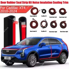 For Cadillac XT4 10-24 Door Rubber Seal Strip Kit Noise Insulation Sealing Trim