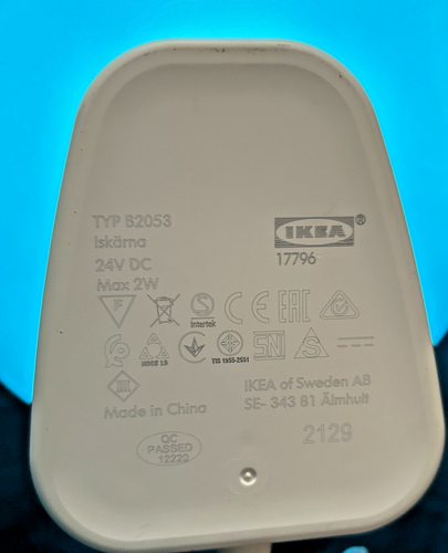 Ikea Iskarna LED Table Lamp 7 Colors Head Shape Display Light - Picture 4 of 12
