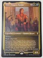 Nine-Fingers Keene - ETCHED FOIL - Commander: Legends - Magic the Gathering MTG