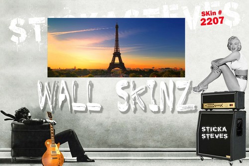 Wall Art Guitar Display Décor Panes- Paris Eiffel Tower 2207 - Picture 9 of 12