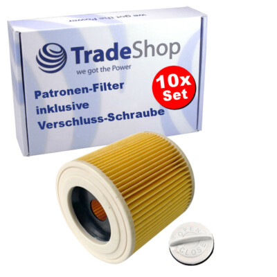 10x Staubsauger Luft-Filter für Kärcher WD 3 Premium Home, WD 3 P Workshop