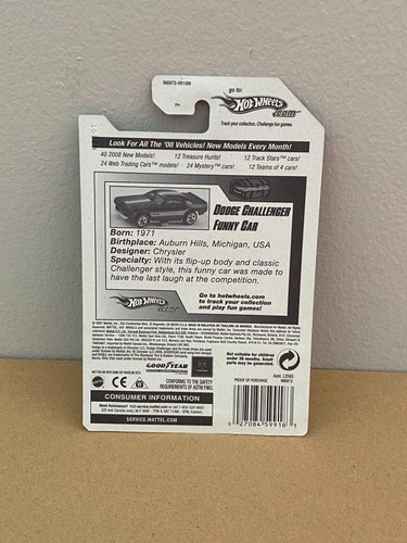 Hot Wheels 2007 Super Treasure Hunt Dodge Challenger Funny Car T-Hunts 07/12 - Picture 3 of 3