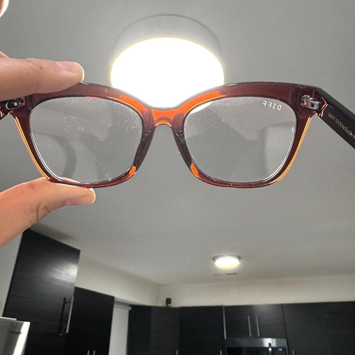 Diff Blue Light Glasses Winston DE01-0128-FCBBB Frames 52 