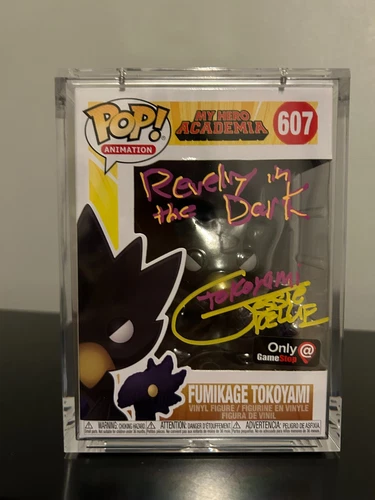 Funko Pop Fumikage Tokoyami 607 Jessie Grelle signed COA My Hero Academia