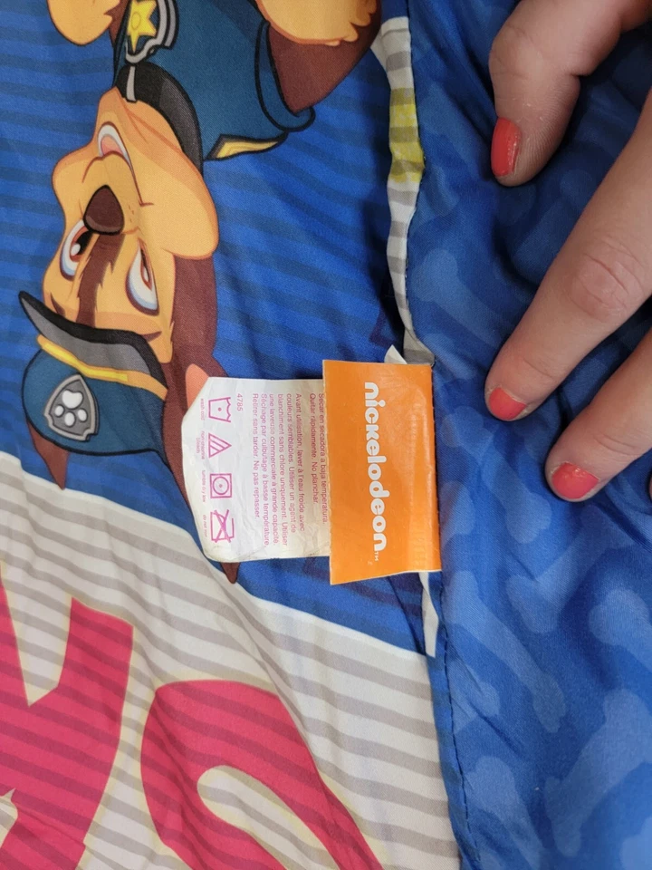 Edredón reversible cama doble Paw Patrol Marshall, Skye, Chase, colorido escombros Foto 4 de 4