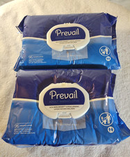 NEW Prevail Adult Washcloths w/Skin Smart Hypoallergenic 96 CT - 2 Packs