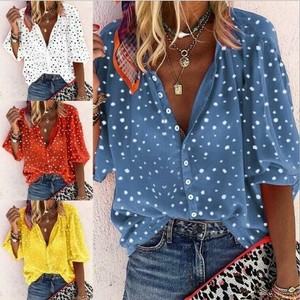 red polka dot blouse uk