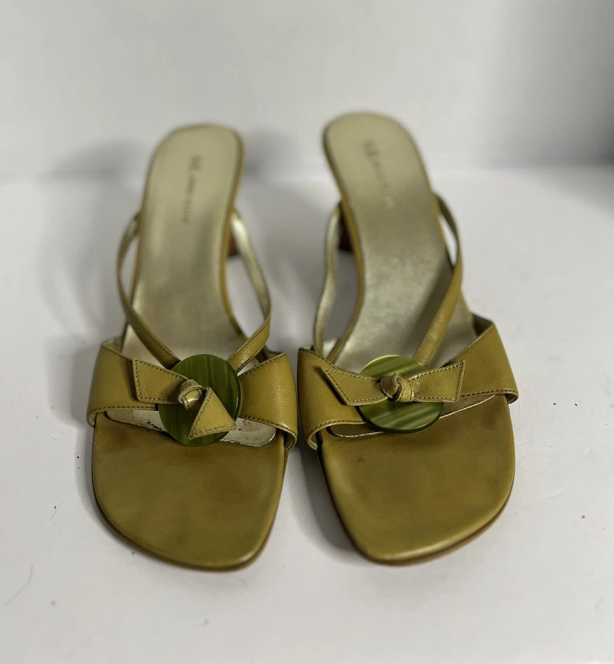 Винтажные женские зеленые сандалии без шнуровки Anne Klein размер 10 - Изображение 2 из 4
