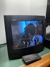 Vintage 1993 RCA 13" CRT TV E13250BT w/Remote, Black