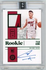 TYLER HERRO 2019-20 Panini Encased 3 Color Dual Patch Auto RPA 1/1 Black Box RC