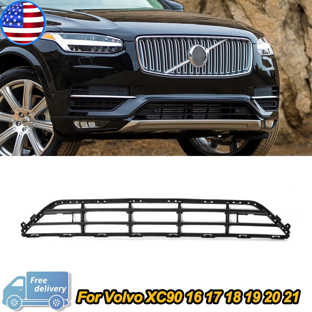 Volvo XC90 2016-2021 Front Lower Bumper Grille 31353373