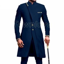 Men's African 2 Piece Set Traditional Shirt and Pants Set Suit Middle East Suit