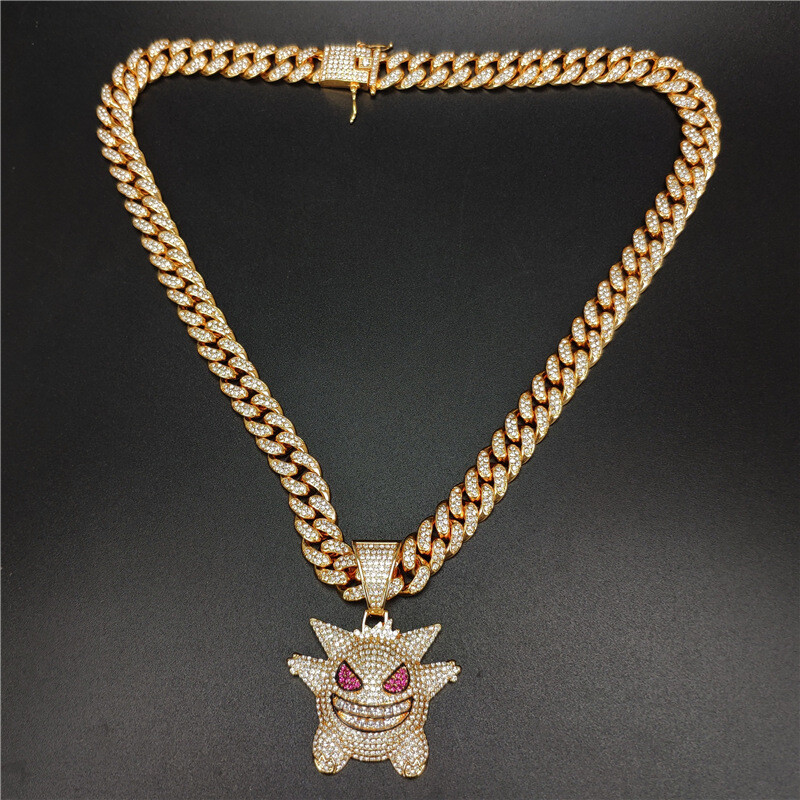 Hip Hop Iced Bling Gengar Pendant 13mm 20