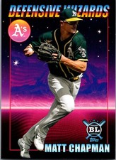 2021 Topps Big League Defensive Wizards Matt Chapman Oakland A's Baseball ML