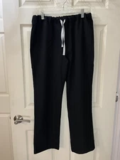 Figs Scrubs Pants Technical Collection Black Size S Drawstring And Pockets