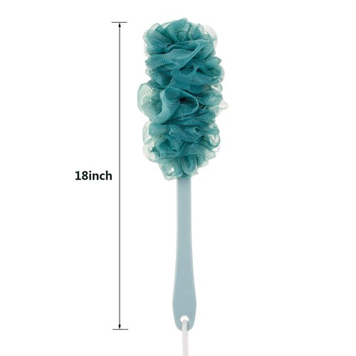 Exfoliating Loofah Body Back Scrubber Long Wooden Handle for Shower - Picture 6 of 9