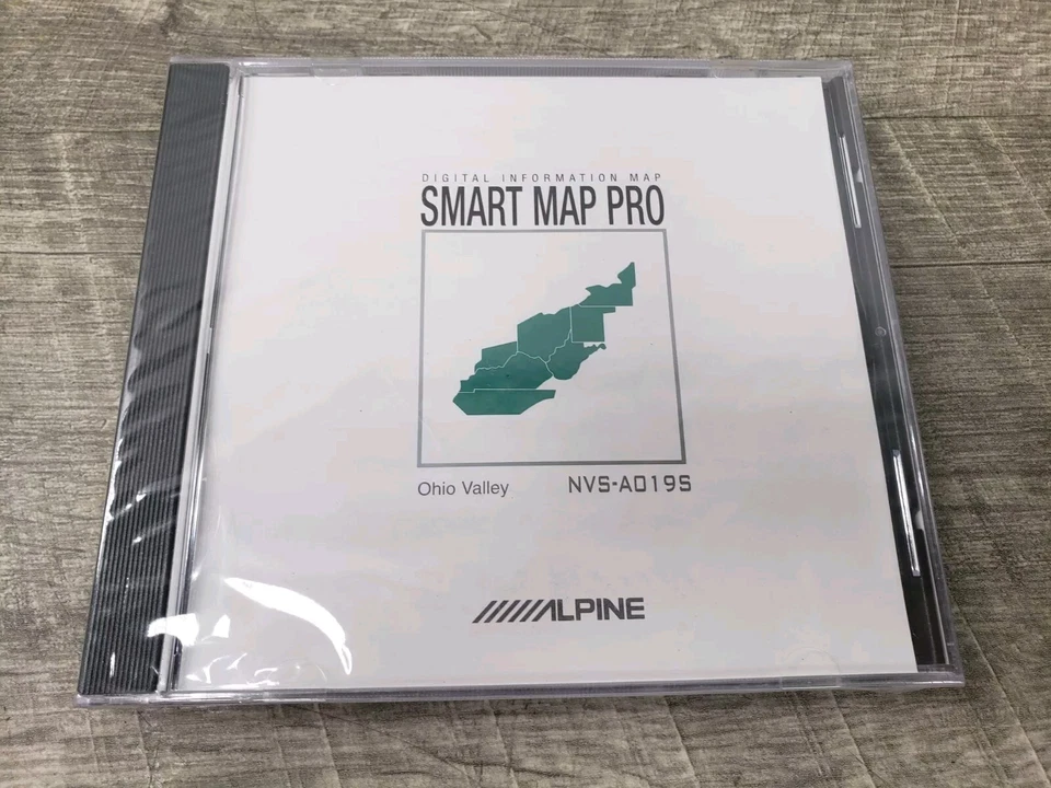 NEW/SEALED* Alpine NVS-A019S (Ohio Valley) CD-ROM Navigation Smart Map Pro Disc - Image 2 of 4