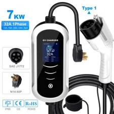 Portable Level 2 EV Charger (36Amp  240V NEMA 14-50P) w/ 24Ft Cable For EV Model