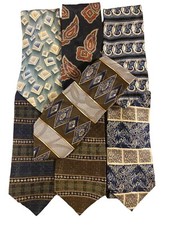 Lot of 7 Alexander Lloyd Geometric and Paisley Men's Ties