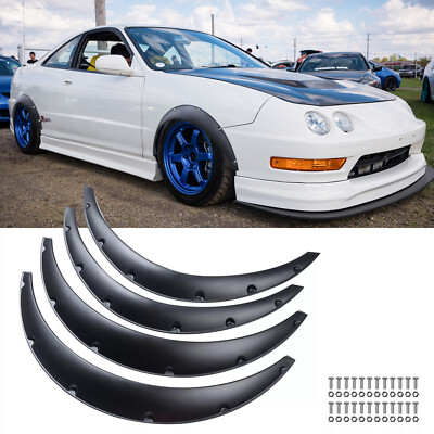 Fender Flares Extra Wide Body Kit Wheel Arches Guard For Acura Integra DC2 94-01