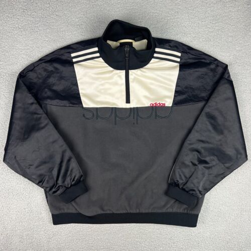 Adidas Alexander Wang Sweater Mens Extra Large XL Black Disjoin Pullover 1/4 Zip
