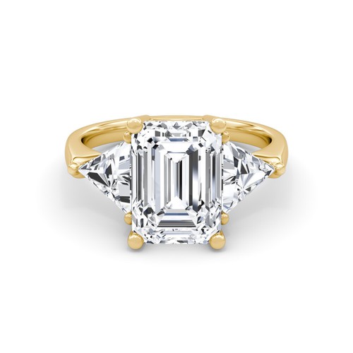 IGI Diamond Engagement Ring VVS2 D Emerald Cut 6 Carat Lab-created Eye Clean - Picture 7 of 12